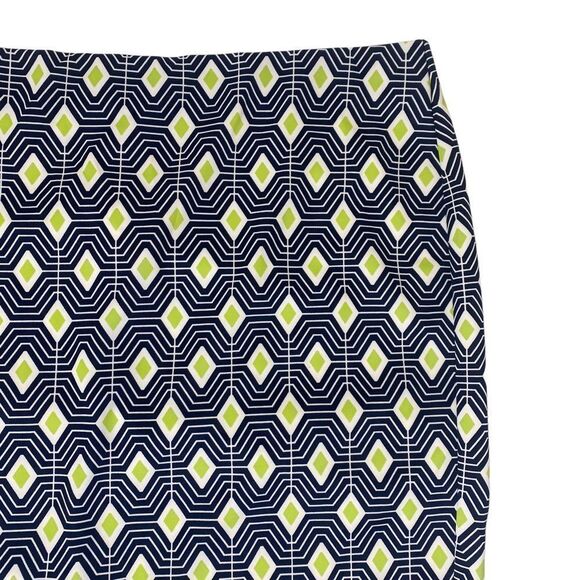 Ashley Stewart Geometric Print Skirt Sz 30/32 - Picture 3 of 6